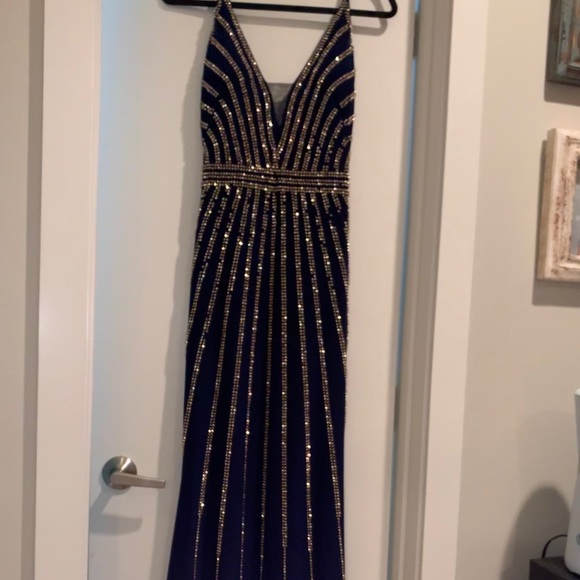 XSCAPE Long Beaded dress - Picture 2 of 7